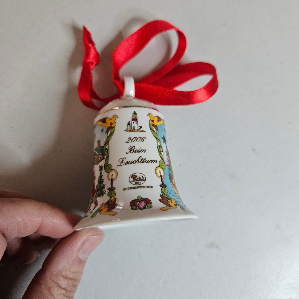 Hutschenreuther 2006 Christmas Bell Ole Winther Beim Leuchtturm Porcelain Boxed